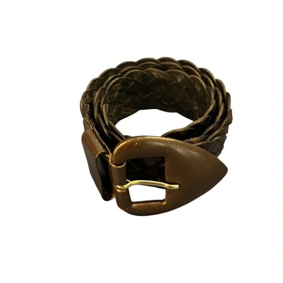 Saks Fifth Avenue leather braided belt size medium - Picture 6 of 6